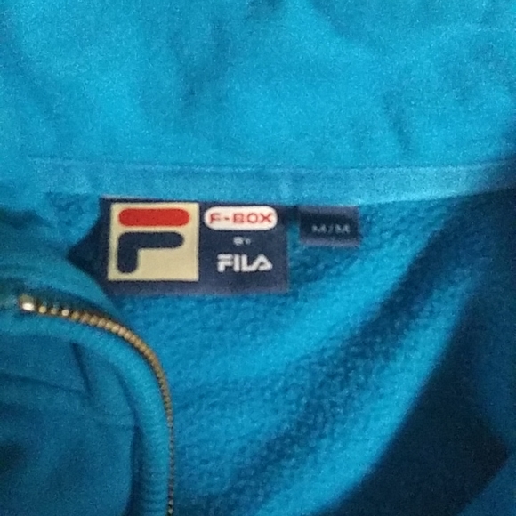 Fila Teal Zip up❄❄ FREE WHEN YOU SPEND $45 - Picture 3 of 3